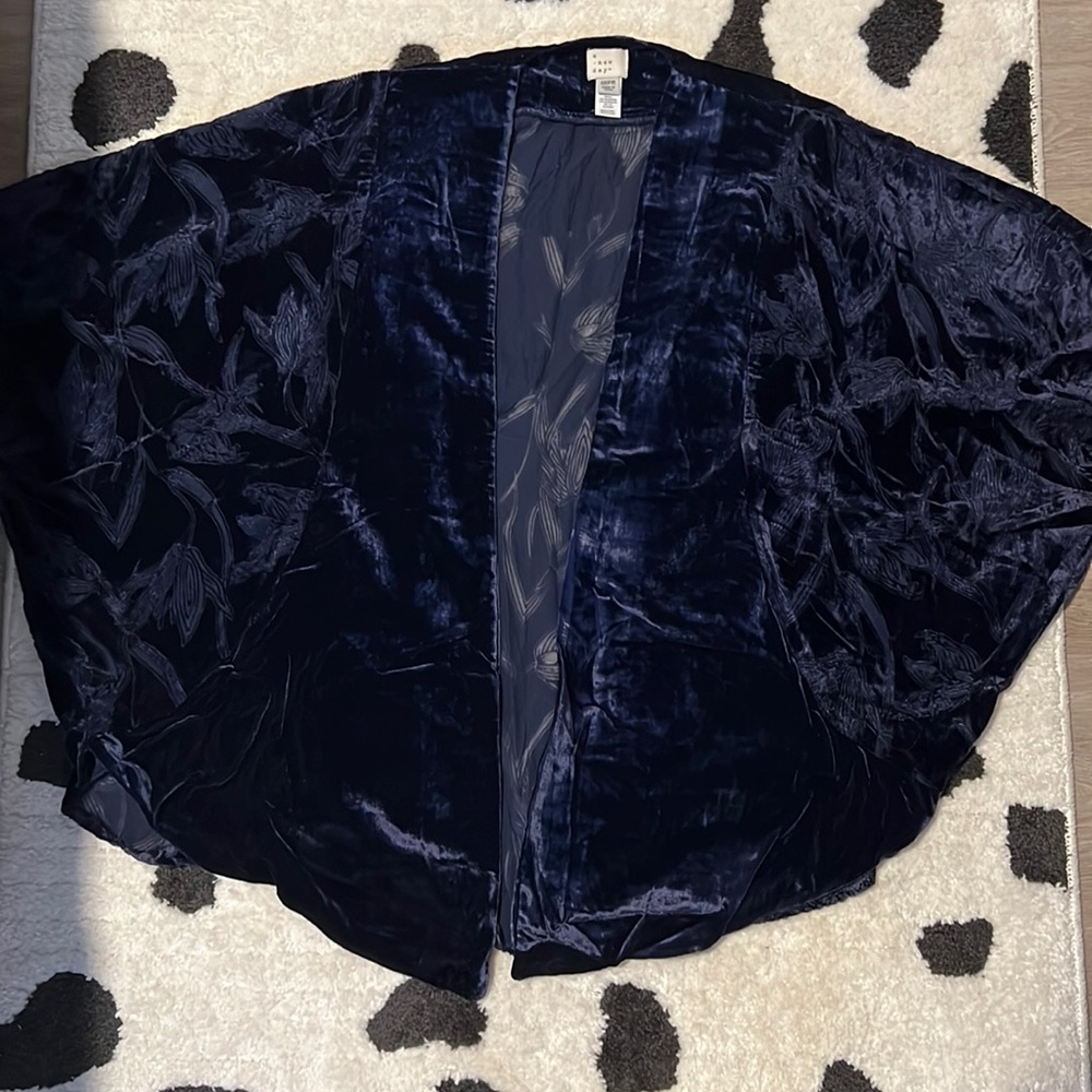 a new day | velvet floral wrap